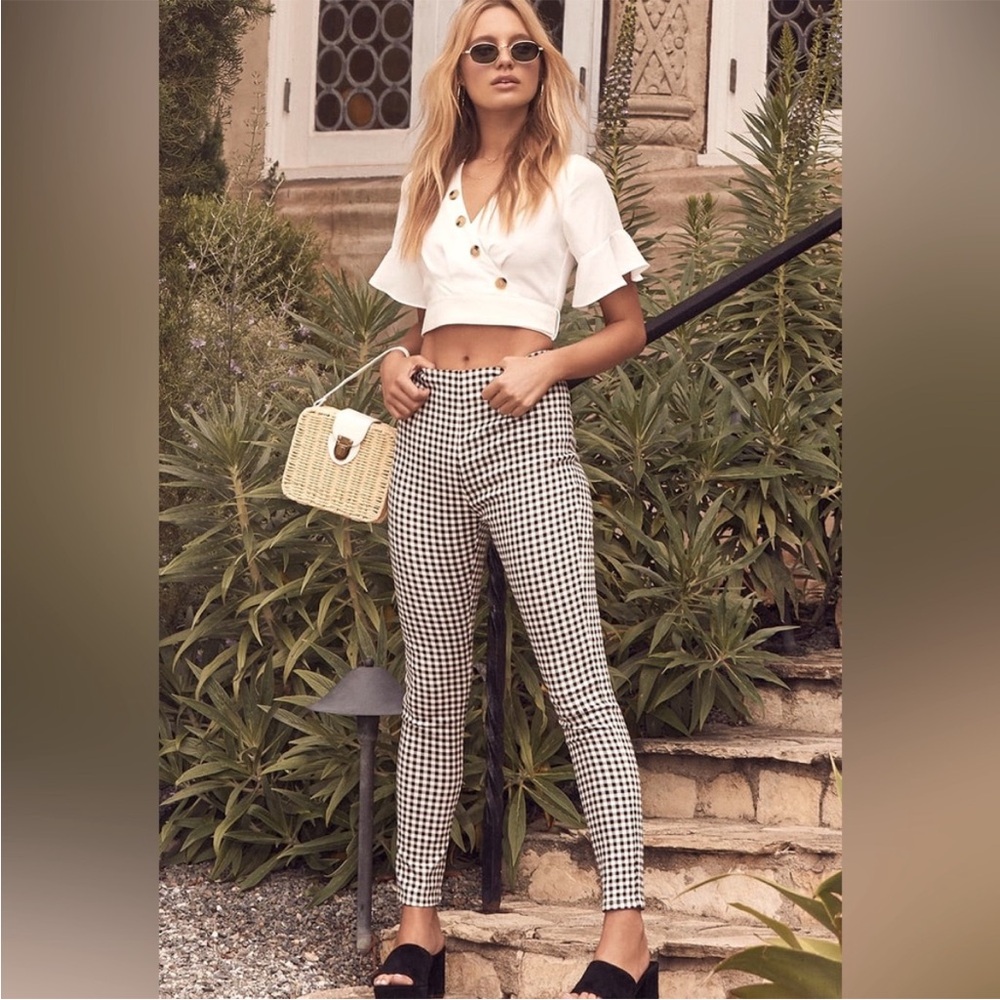 Elle checkered pants
